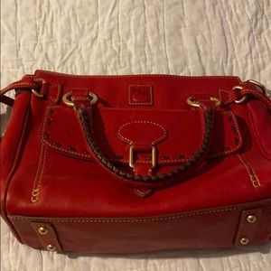 Gorgeous *RED* florentine pocket satchel